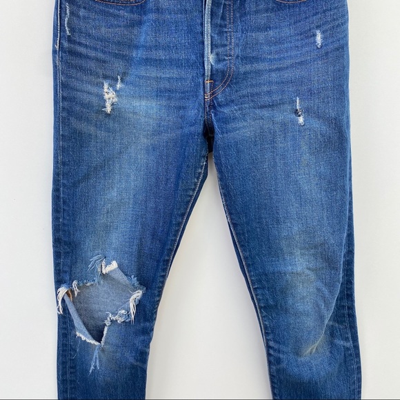 Levi's 501 Distressed Jeans Size 26x30 - Picture 3 of 9